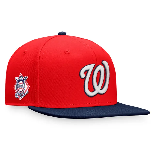 Lids Washington Nationals Fanatics Branded Fundamental Two-Tone Snapback Hat  - Red/Navy