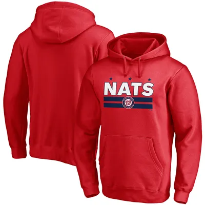 Boston Red Sox Fanatics Branded Official Logo Fitted Pullover Hoodie - Red