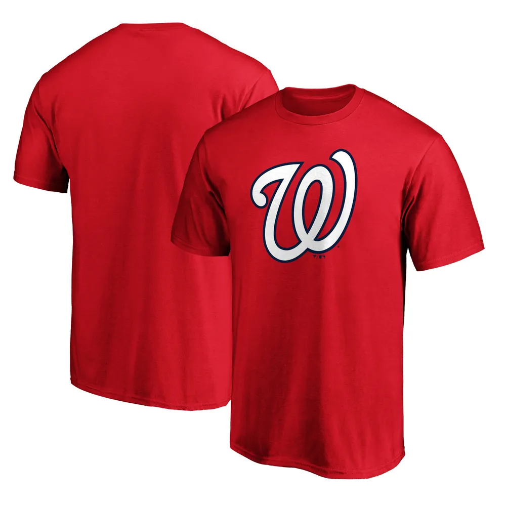 Lids Washington Nationals Fanatics Branded Official Logo T-Shirt - Red