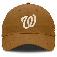 Men's Fanatics Brown Washington Nationals Act Natural Chopper Adjustable Hat