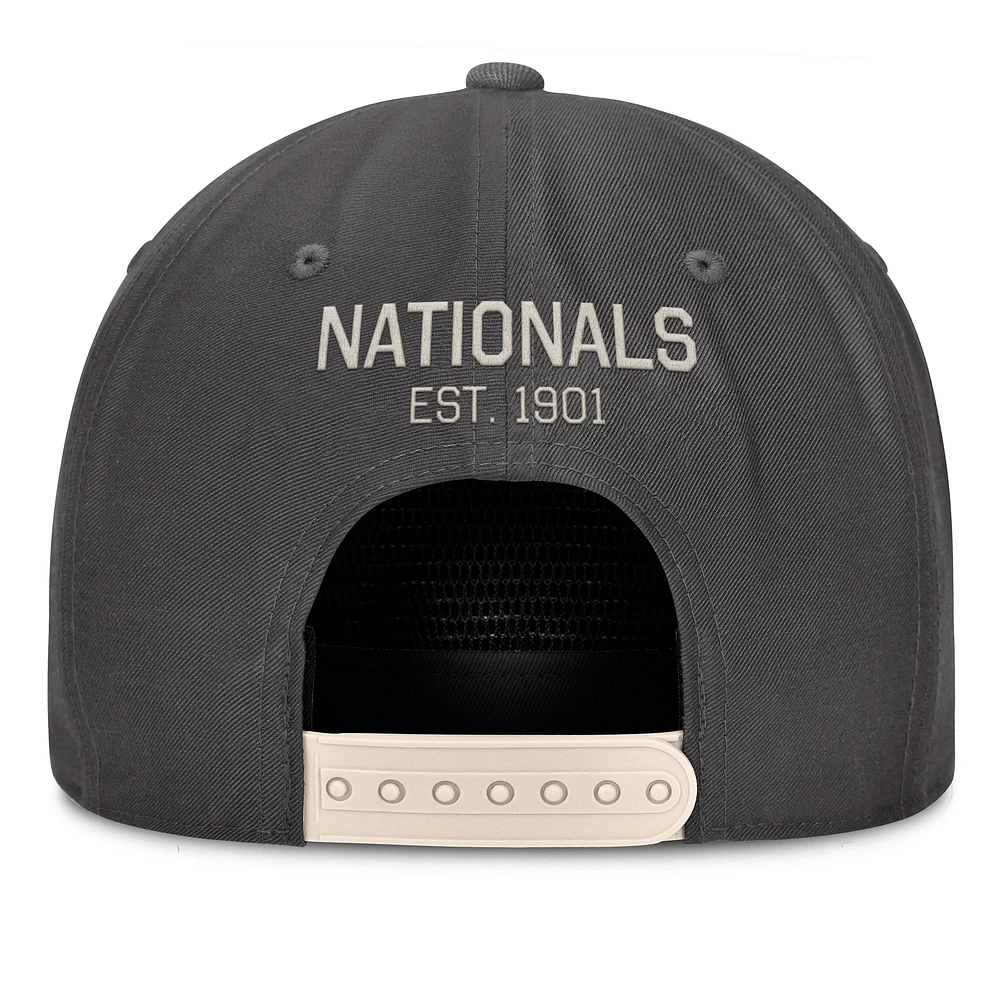 Men's Fanatics Charcoal Washington Nationals Closer Adjustable Hat
