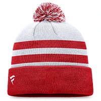 Men's Fanatics Gray Washington Nationals Cuffed Knit Hat with Pom