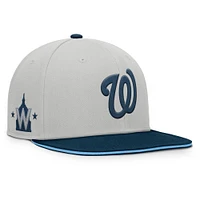Men's Fanatics Gray Washington Nationals Knuckleball Snapback Hat