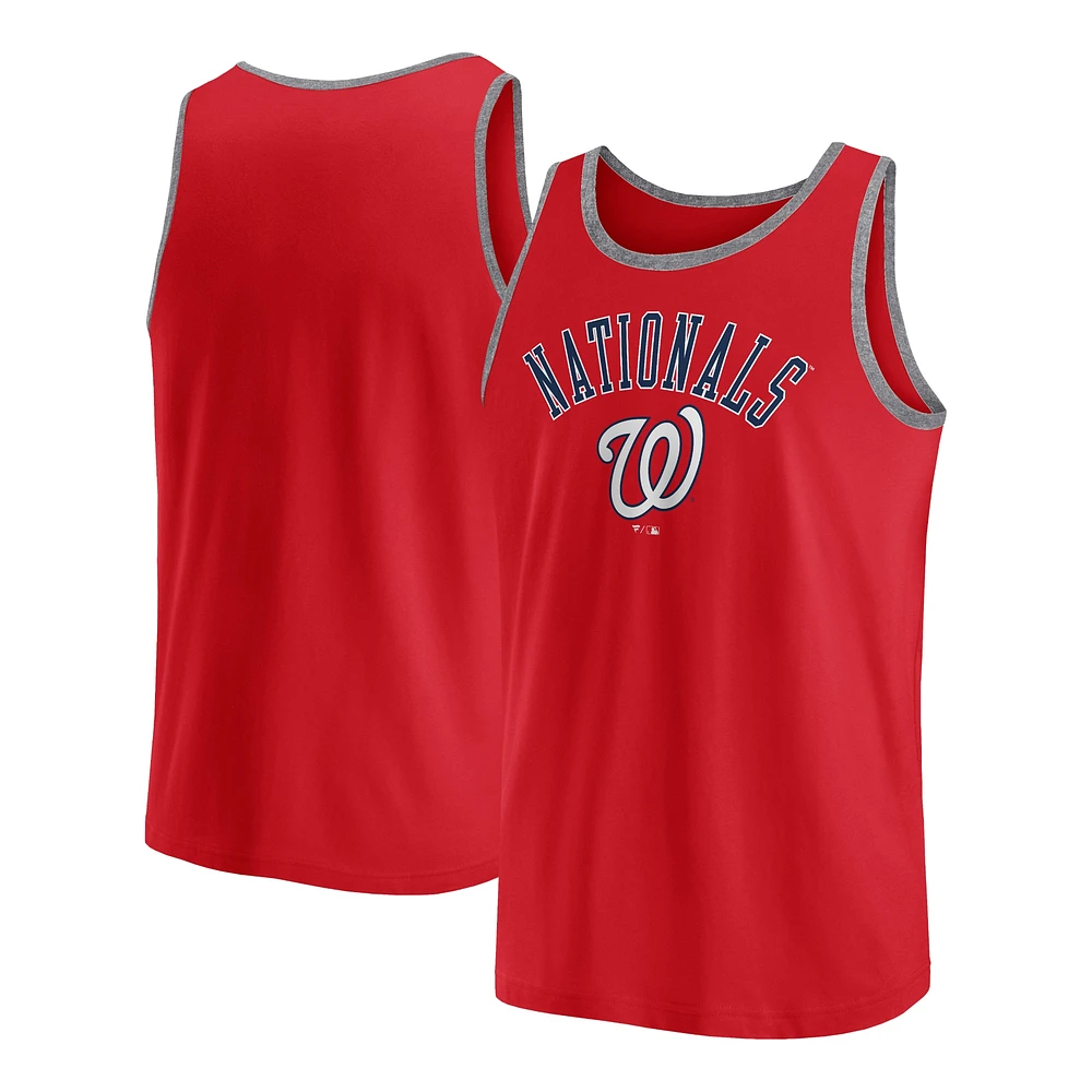 Débardeur rouge Fanatics Washington Nationals Bet pour hommes