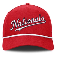 Casquette ajustable en forme de A pour hommes Fanatics Red Washington Nationals Clubhouse Foul Ball