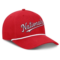 Casquette ajustable en forme de A pour hommes Fanatics Red Washington Nationals Clubhouse Foul Ball