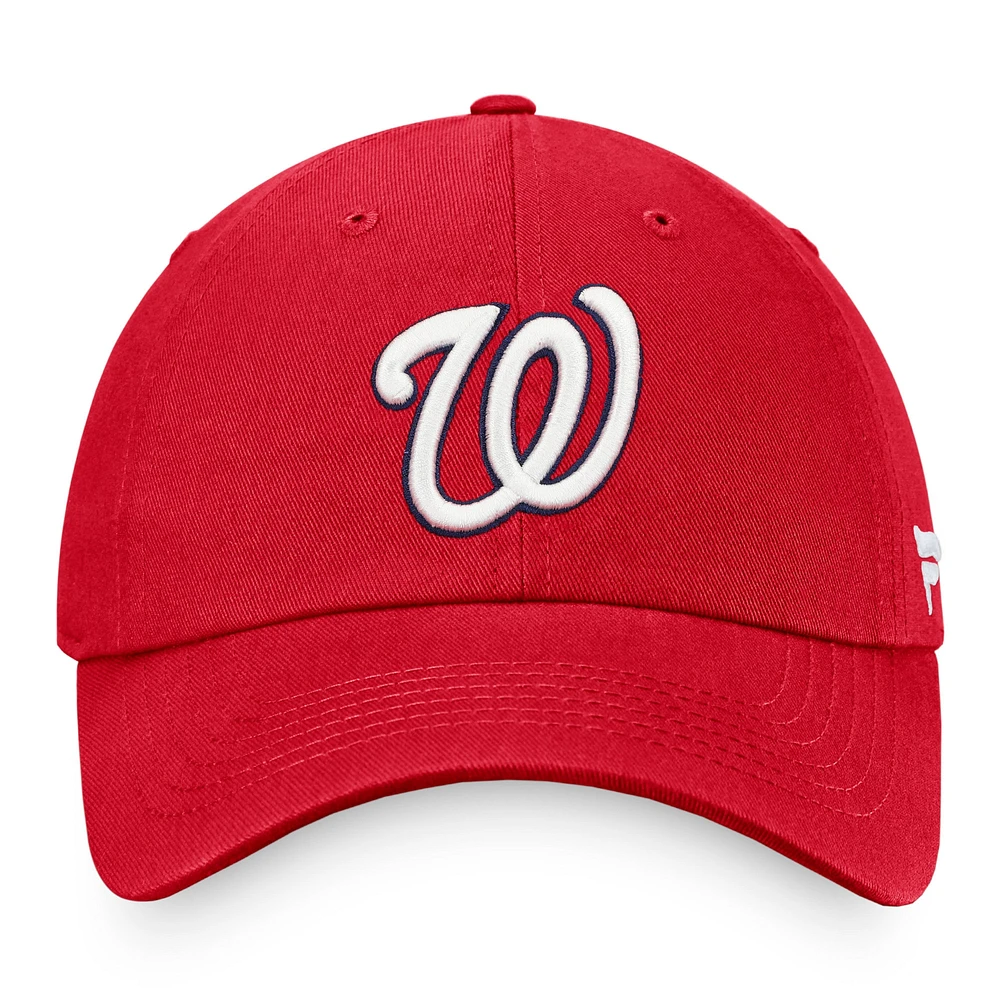 Men's Fanatics Red Washington Nationals Core Adjustable Hat