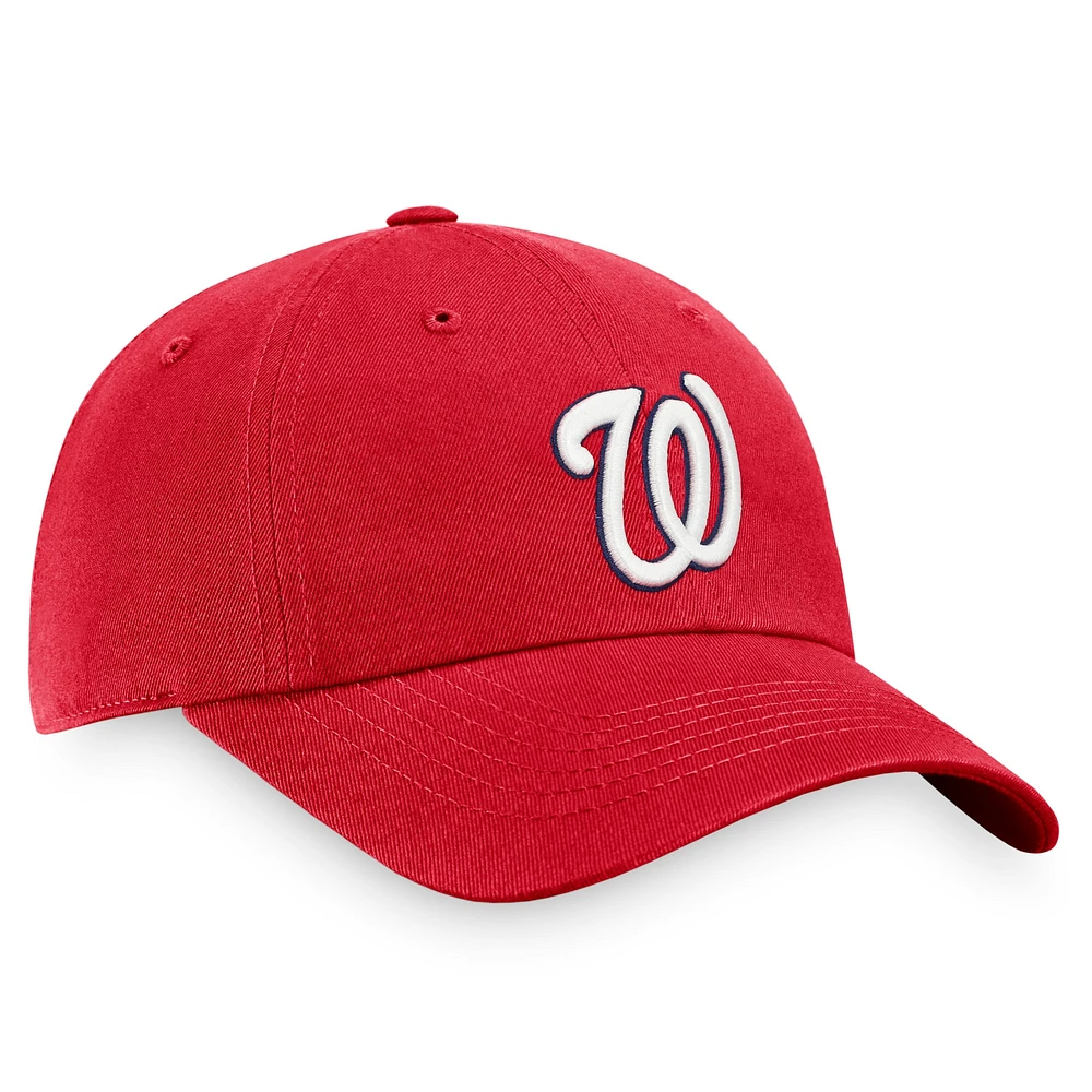 Men's Fanatics Red Washington Nationals Core Adjustable Hat