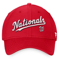 Casquette Flex Core des Washington Nationals Fanatics pour hommes, rouge