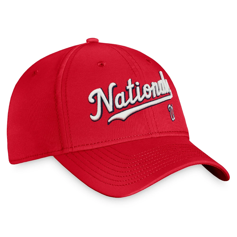 Casquette Flex Core des Washington Nationals Fanatics pour hommes, rouge