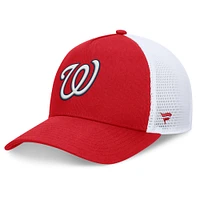 Casquette réglable rouge Fanatics Washington Nationals Fundamental A-Frame pour hommes