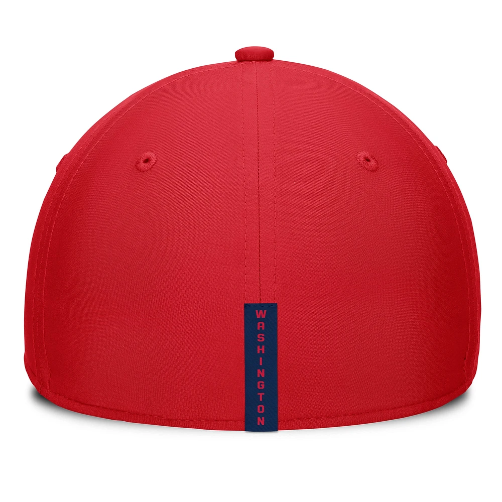 Casquette Fanatics pour homme, rouge, avec logo Flex des Nationals de Washington