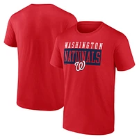 T-shirt rouge Fanatics pour hommes des Nationals de Washington difficile à battre