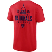 T-shirt rouge emblématique Bring It des Nationals de Washington Fanatics pour hommes