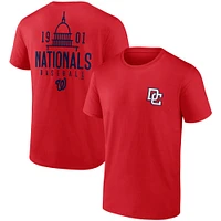 T-shirt rouge emblématique Bring It des Nationals de Washington Fanatics pour hommes