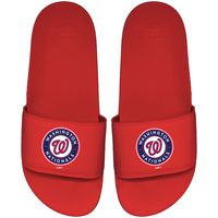 Men's ISlide Red Washington Nationals Primary Motto Slide Sandals