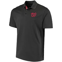 Polo Levelwear Washington Nationals Omaha 2-Hit anthracite pour homme