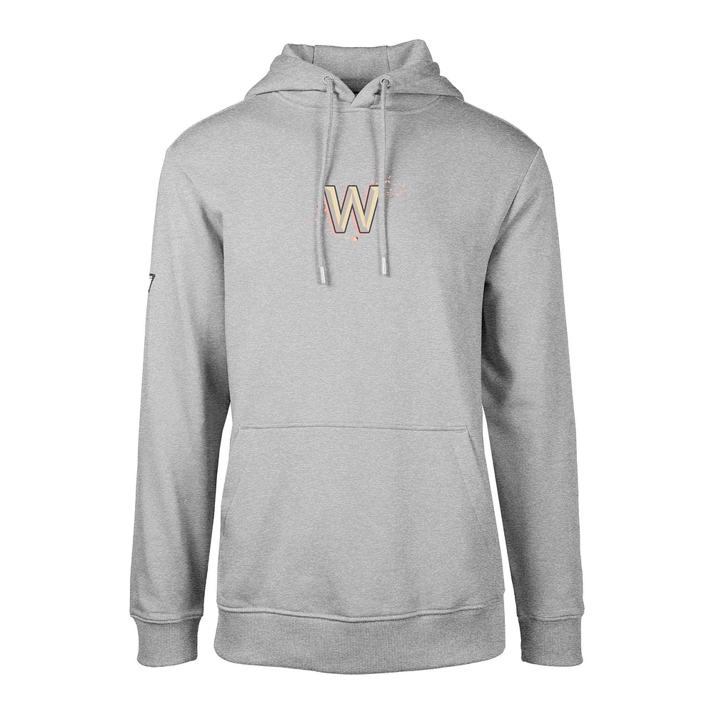 Men's Levelwear Gray Washington Nationals City Connect Podium Core 2.0 Pullover Hoodie
