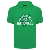 Men's Levelwear Green Washington Nationals St. Patrick's Day Phase Shamrock Short Sleeve T-Shirt Hoodie
