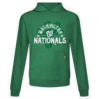 Men's Levelwear Washington Nationals St. Patrick's Day Relay Shamrock Pullover Hoodie