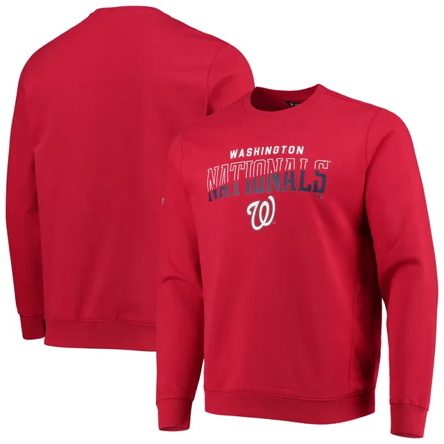 Men's Nike Red Washington Nationals Alternate Logo Club Pullover Hoodie Size: Large