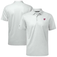 Men's Levelwear White Washington Nationals System Insignia 2.0 Polo