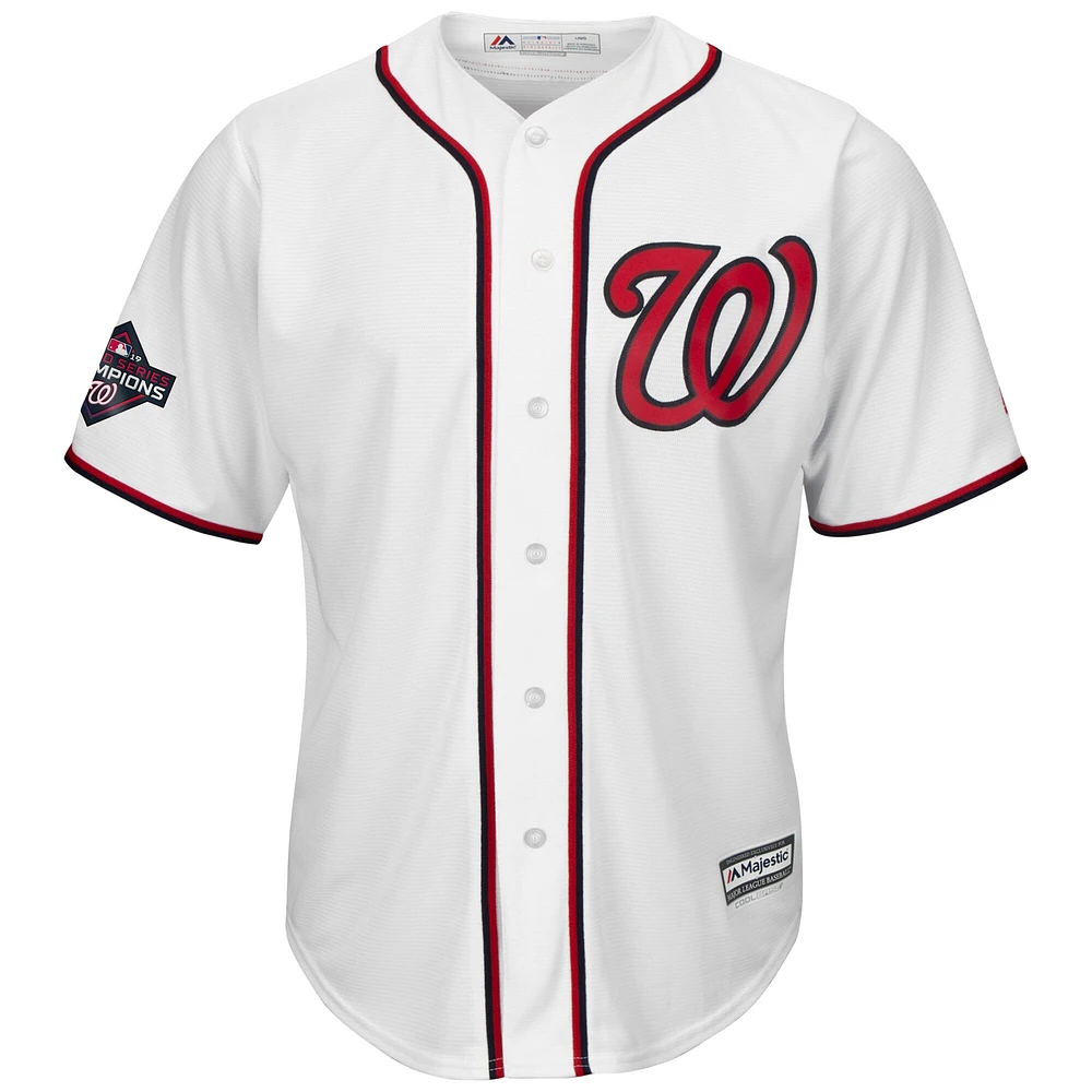 Men's Majestic Anthony Rendon White Washington Nationals 2019 World Series Champions Home Cool Base Patch Player Jersey