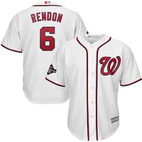 Men's Majestic Anthony Rendon White Washington Nationals 2019 World Series Champions Home Cool Base Patch Player Jersey