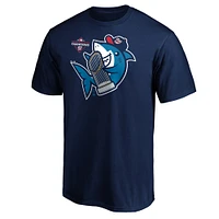 Majestic Navy Washington Nationals 2019 World Series Champions Trophy Shark T-shirt pour homme