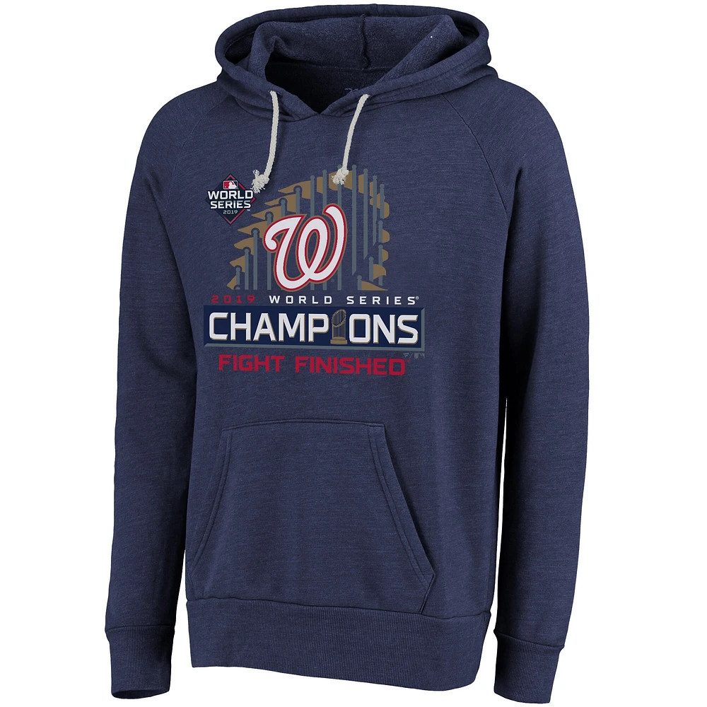 Majestic Threads Navy Washington Nationals 2019 World Series Champions Locker Room Sweat à capuche pour homme