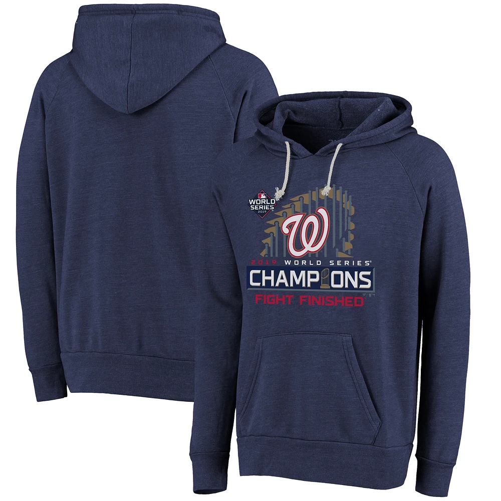 Majestic Threads Navy Washington Nationals 2019 World Series Champions Locker Room Sweat à capuche pour homme