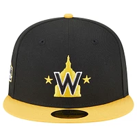 Men's New Era Black/Gold Washington Nationals 59FIFTY Fitted Hat