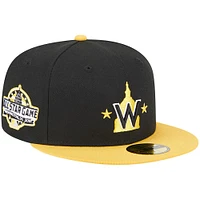 Casquette ajustée 59FIFTY Washington Nationals New Era pour homme, noir/doré