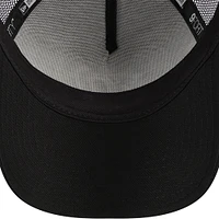 Men's New Era Black Washington Nationals A-Frame 9FORTY Trucker Adjustable Hat