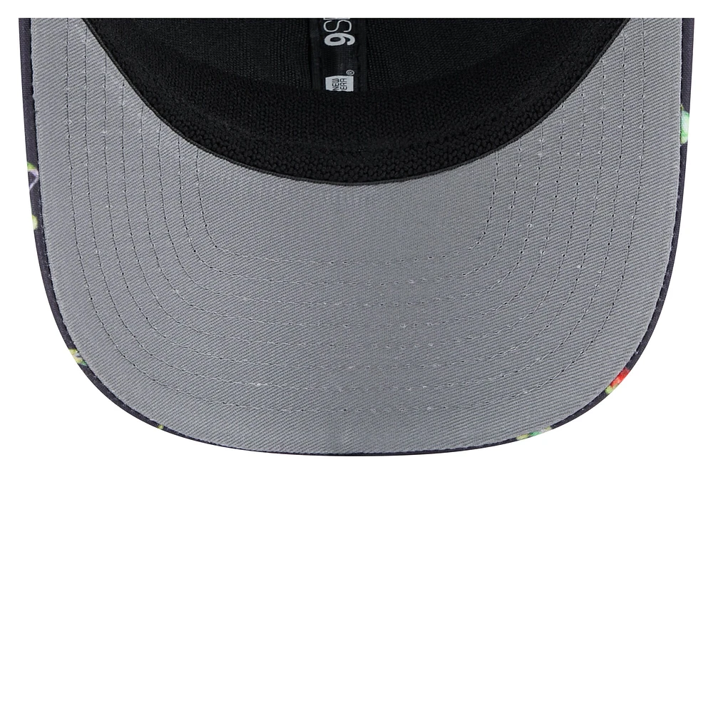 Casquette extensible à bouton-pression New Era noire pour homme