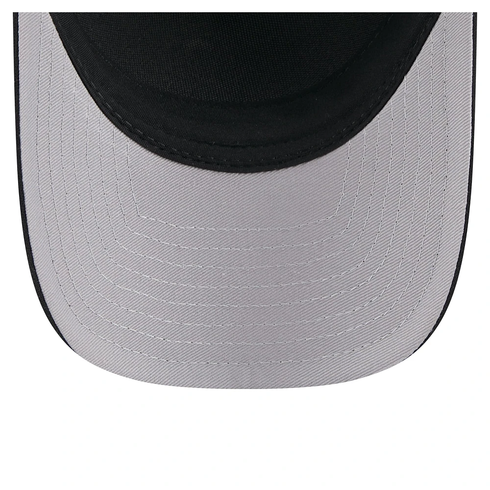 Men's New Era Black Washington Nationals City Initial 9FORTY A-Frame M-Crown Adjustable Trucker Hat