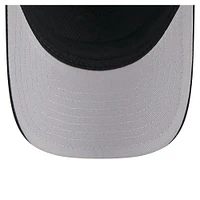 Men's New Era Black Washington Nationals City Initial 9FORTY A-Frame M-Crown Adjustable Trucker Hat