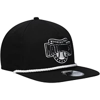 Casquette snapback de golfeur New Era noire des Nationals de Washington pour hommes