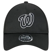 Casquette ajustable Pivot 9FORTY Washington Nationals noire New Era pour homme