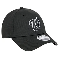 Men's New Era Black Washington Nationals Pivot 9FORTY Adjustable Hat