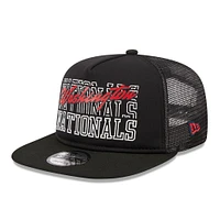 Casquette Snapback 9FIFTY Trucker A-Frame New Era pour hommes, noire, Washington Nationals Street Team