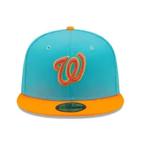 Lids Washington Nationals New Era Vice Highlighter Logo 59FIFTY Fitted Hat  - Blue