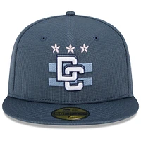 Men's New Era Blue Washington Nationals 2025 City Connect Batting Practice 59FIFTY Fitted Hat