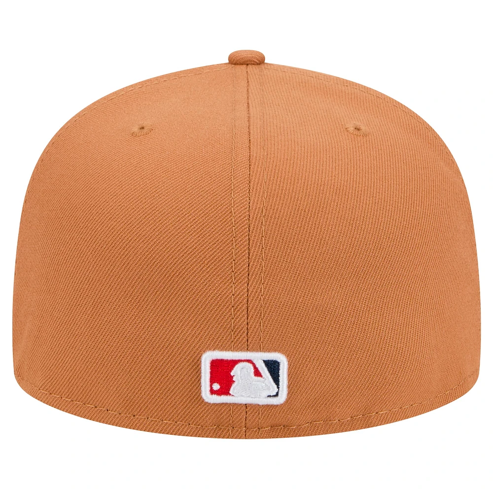 Casquette ajustée 59FIFTY marron des Washington Nationals New Era pour hommes