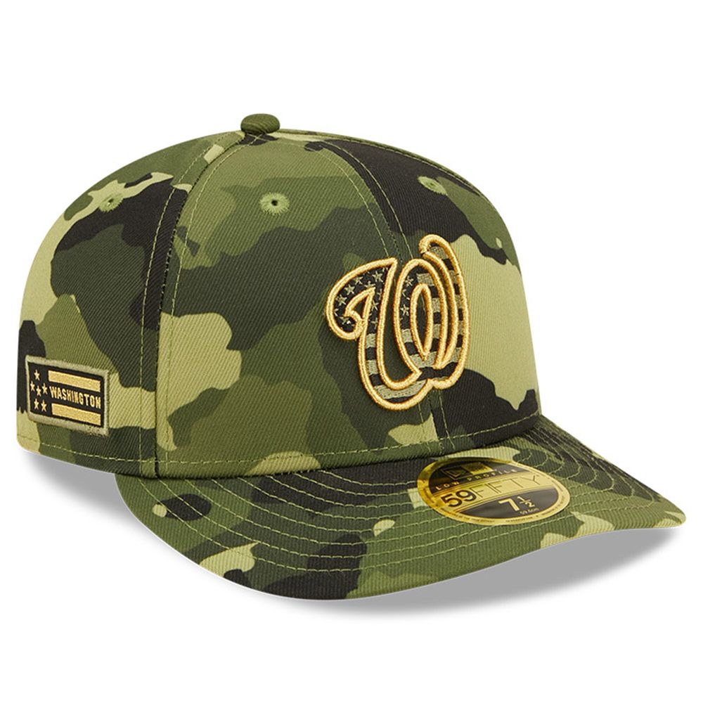 Men's New Era Camo Washington Nationals 2022 Armed Forces Day On-Field Low Profile 59FIFTY