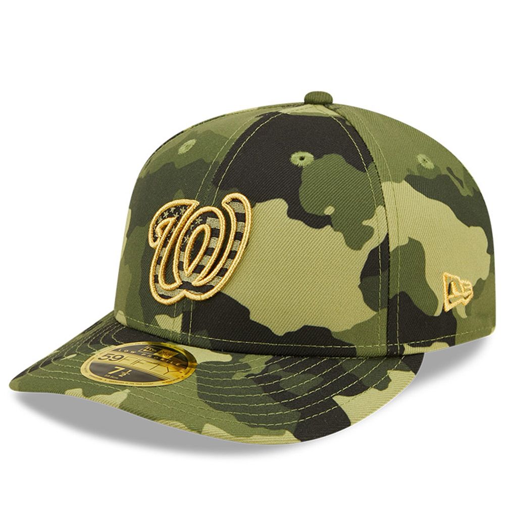 Men's New Era Camo Washington Nationals 2022 Armed Forces Day On-Field Low Profile 59FIFTY