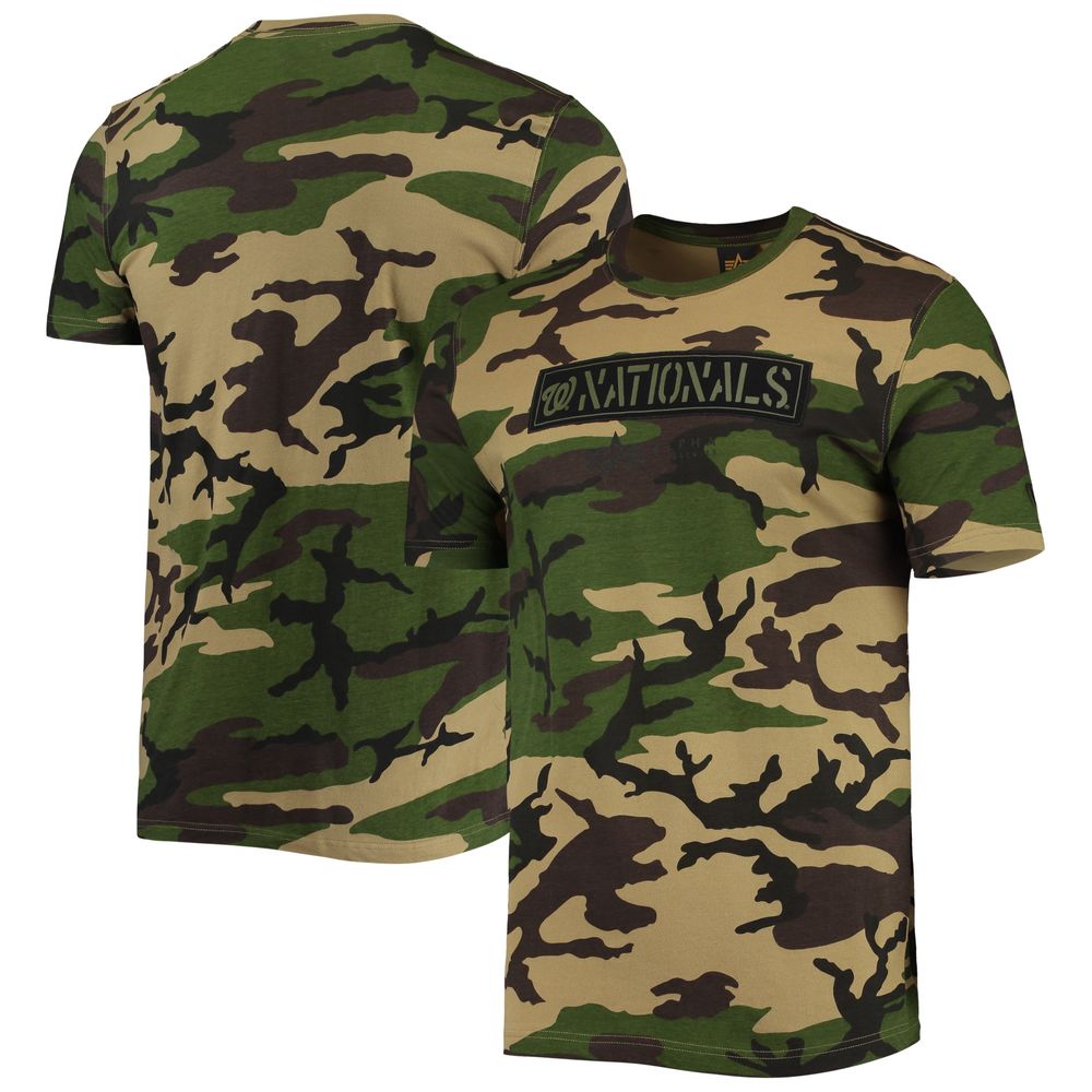 Men's New Era Camo Washington Nationals Club T-Shirt