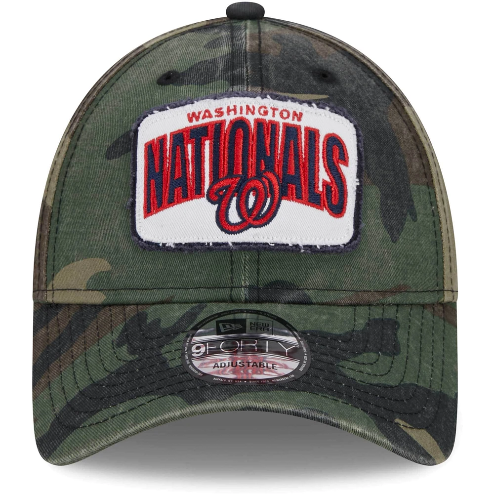 Men's New Era Camo Washington Nationals Gameday 9FORTY Adjustable Hat