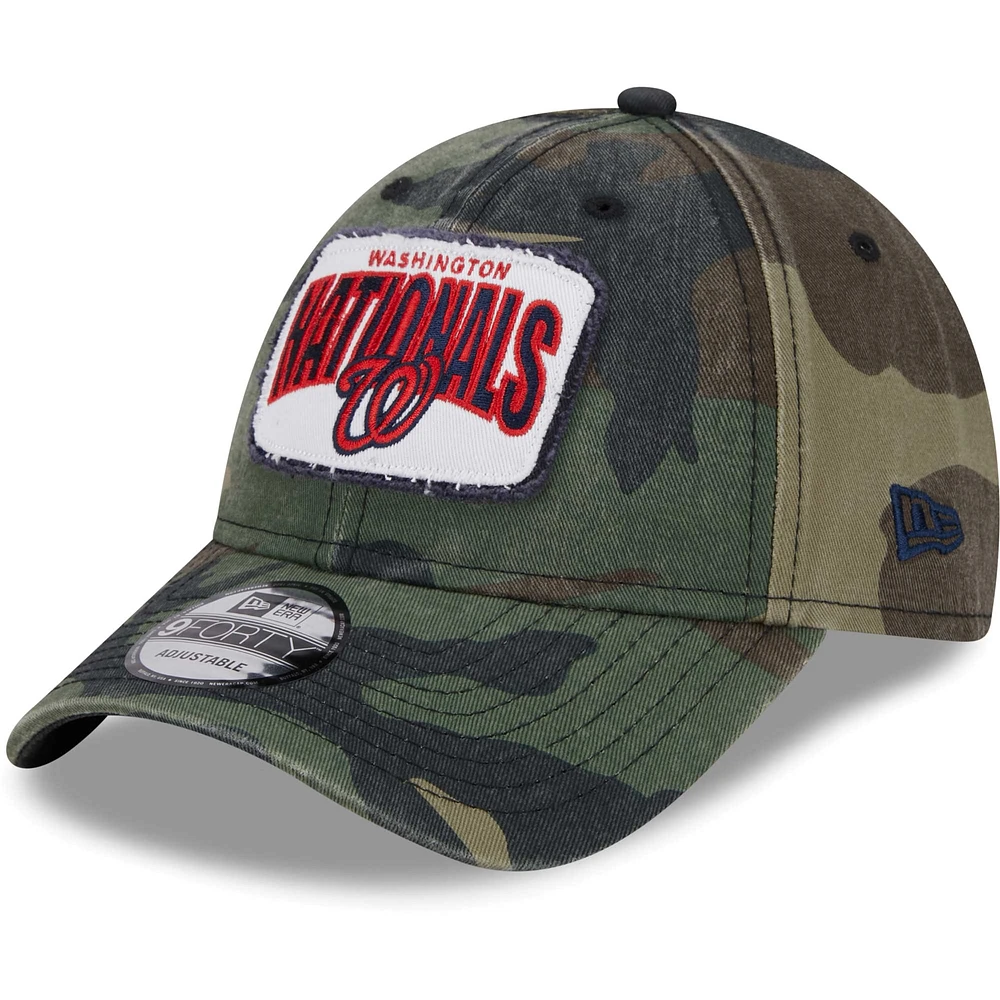 Men's New Era Camo Washington Nationals Gameday 9FORTY Adjustable Hat