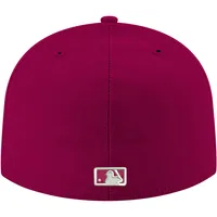 Casquette ajustée 59FIFTY blanche avec logo Cardinal Washington Nationals New Era pour homme